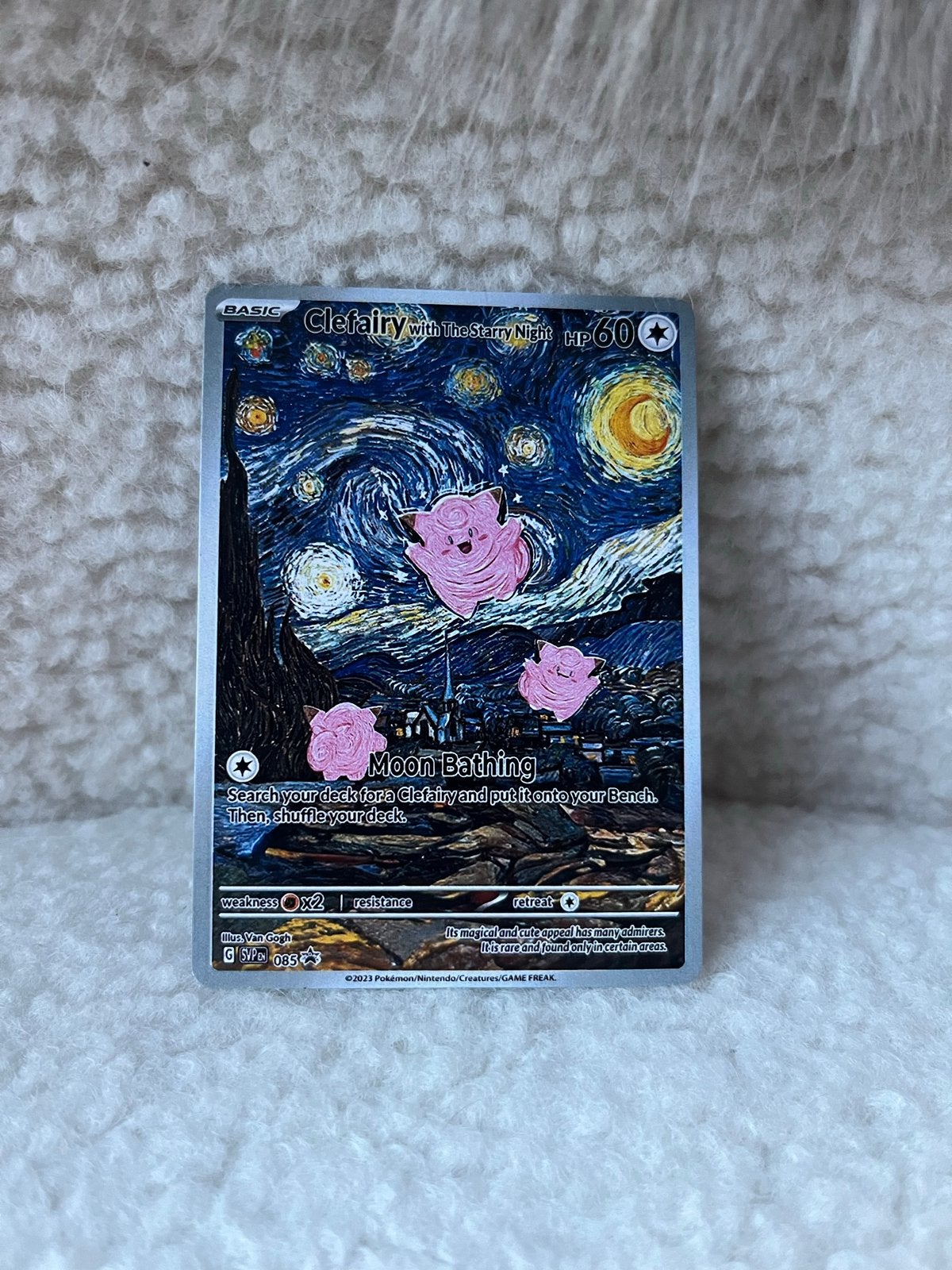 Clefairy with The Starry Night Pokémon kaart, Ophalen of Verzenden, Zo goed als nieuw, Losse kaart