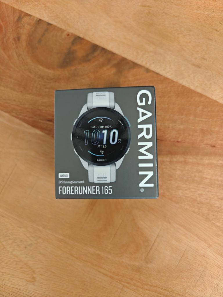 Garmin Forerunner 165 - Nieuw in doos (AMOLED) - Verzegeld, Wit, Garmin, Nieuw, Ophalen of Verzenden