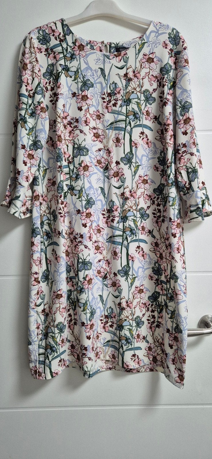 Esmara jurk met bloemenprint - Maat 42/44 (M), Meerkleurig, Maat 42/44 (L), Zo goed als nieuw, Boven de knie