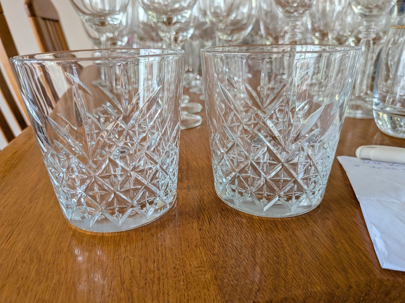 2 whisky glazen, Ophalen, Zo goed als nieuw, Overige typen