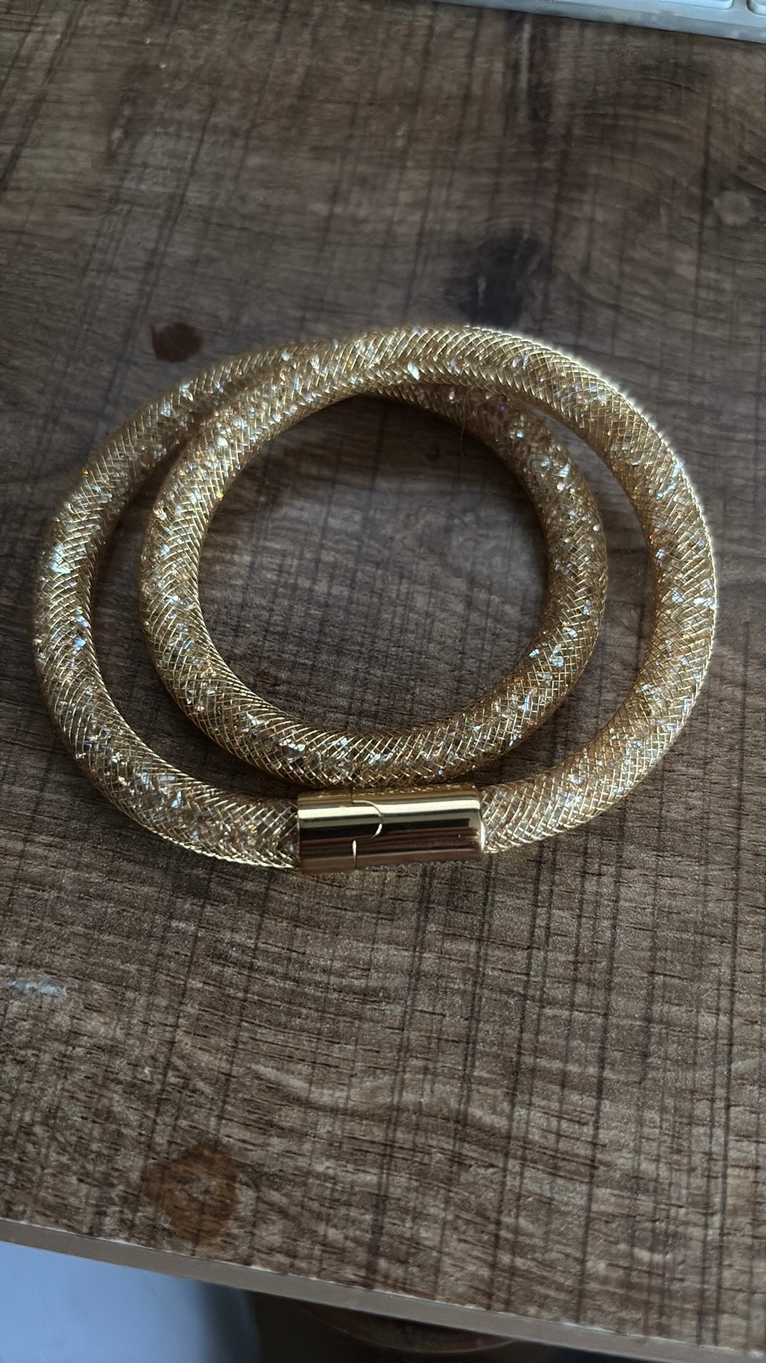 Swarovski armband/choker, Ophalen of Verzenden, Nieuw, Zilver, Overige materialen