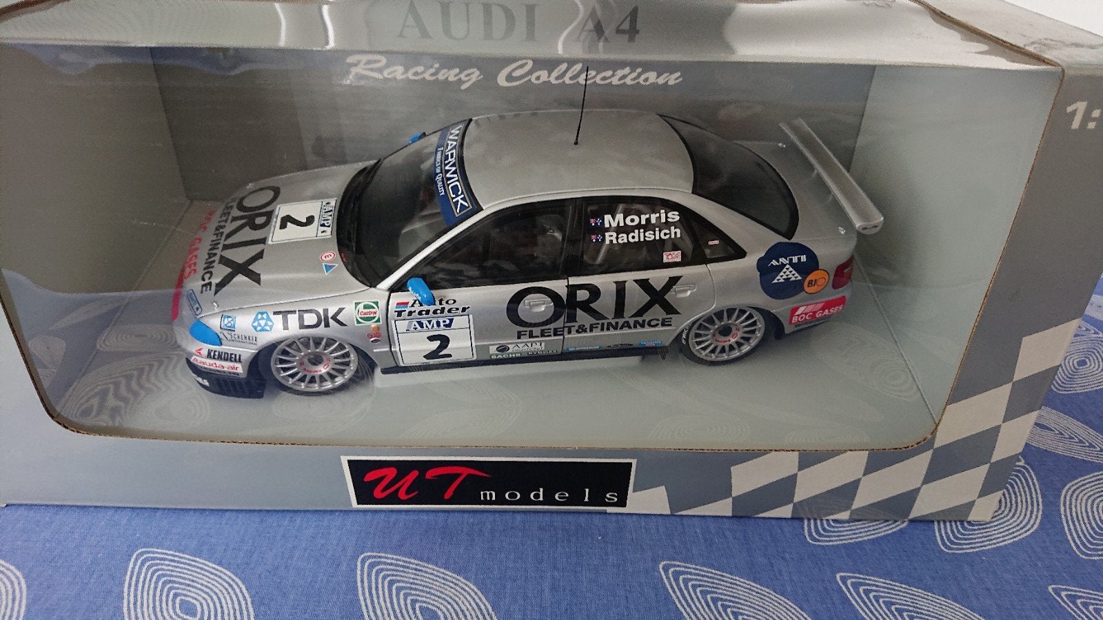 UT Models Audi A4 DTM 'ORIX' #2, Ophalen of Verzenden, Zo goed als nieuw, Auto, UT Models