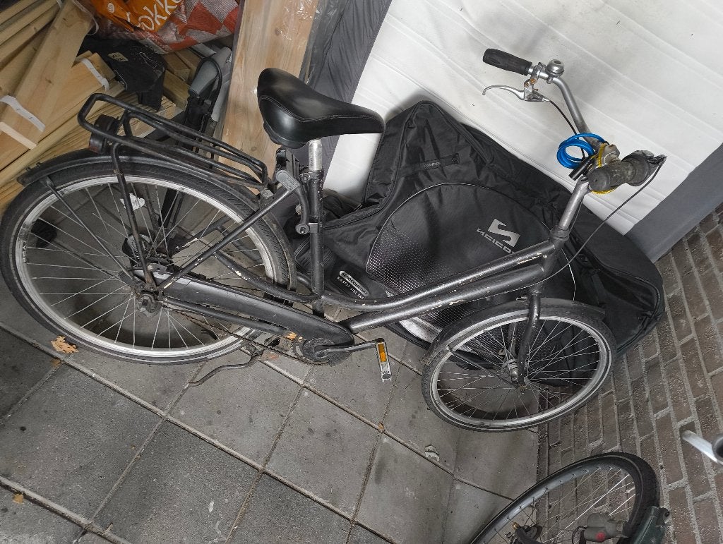 Gebruikte stadsfiets - Oud maar betrouwbaar, Gebruikt, Velgrem, Versnellingen, 57 tot 61 cm