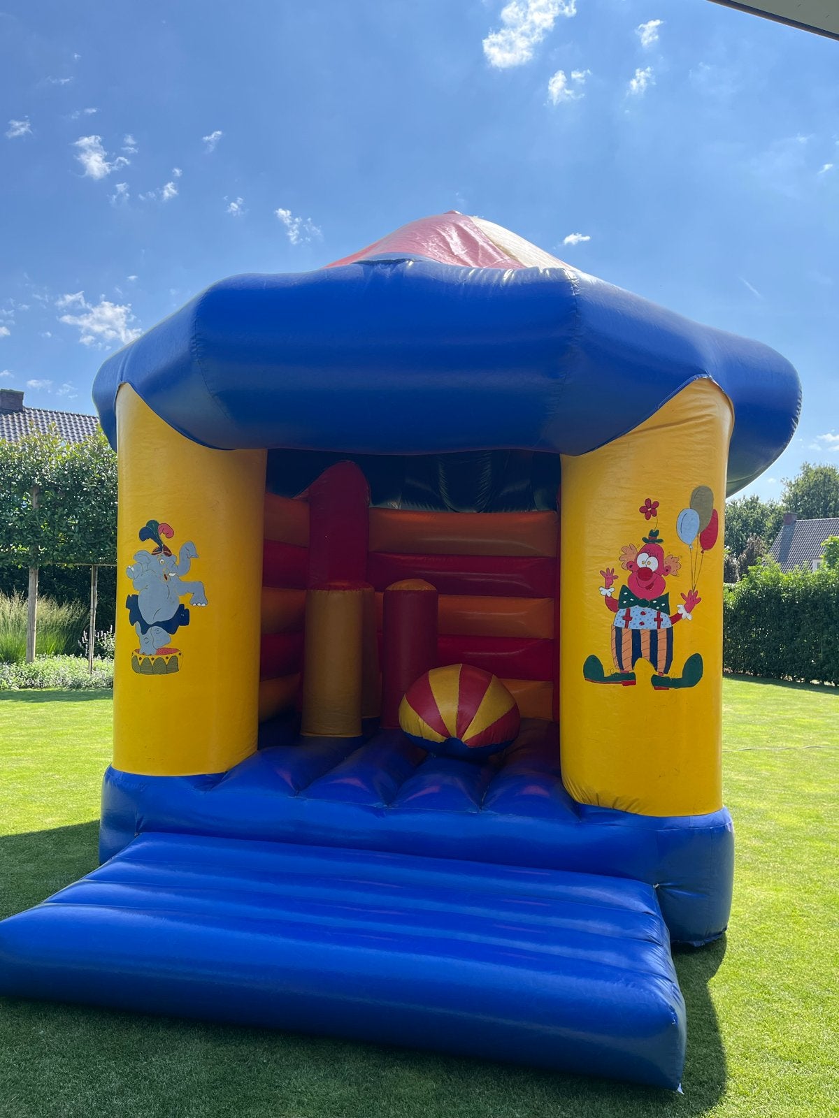 Springkussen 4x3 met blower, Kinderen en Baby's, Ophalen, Gebruikt