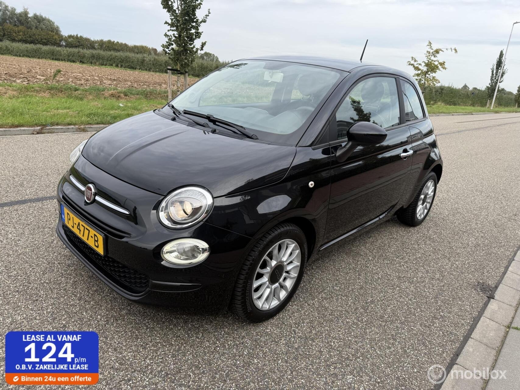 Fiat 500 0.9 TwinAir Turbo Popstar Hele nette auto, Auto's, Voorwielaandrijving, Gebruikt, Verwarmde buitenspiegels, Origineel Nederlands
