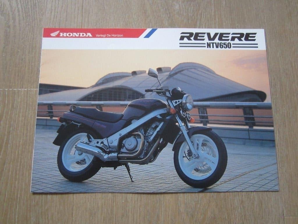 Honda Revere NTV 650 brochure folder 1991 ?, Ophalen of Verzenden, Honda