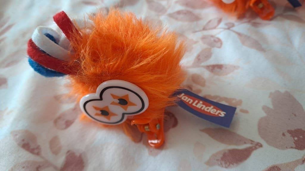 Jan Linders spaaractie oranje clips (3 stuks), Verzamelen, Albert Heijn, Onbekend, Ophalen of Verzenden, Onbekend