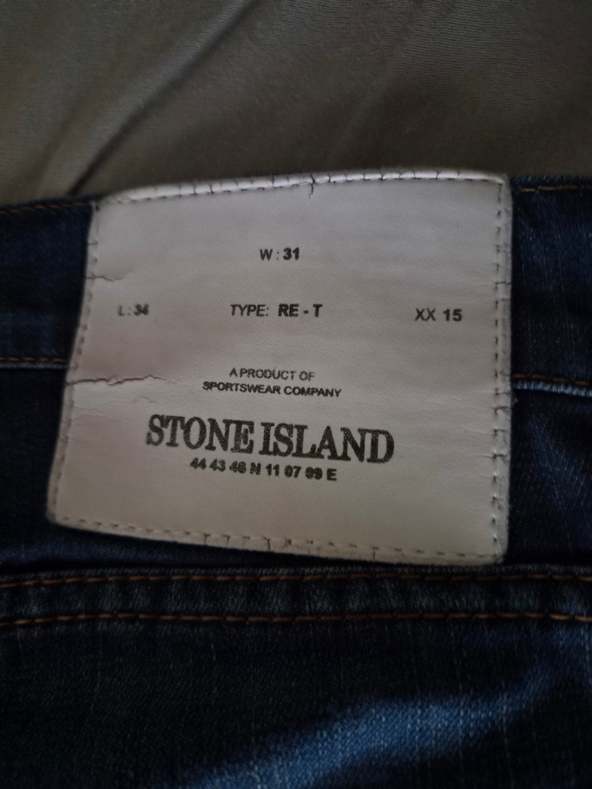 stone island spijkerbroek, Kleding | Heren, Spijkerbroeken en Jeans, Blauw, W32 (confectie 46) of kleiner, Ophalen of Verzenden