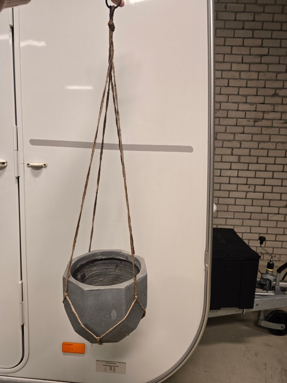 Drie hangpotten, Ophalen, Kunststof, Gebruikt, Minder dan 30 cm