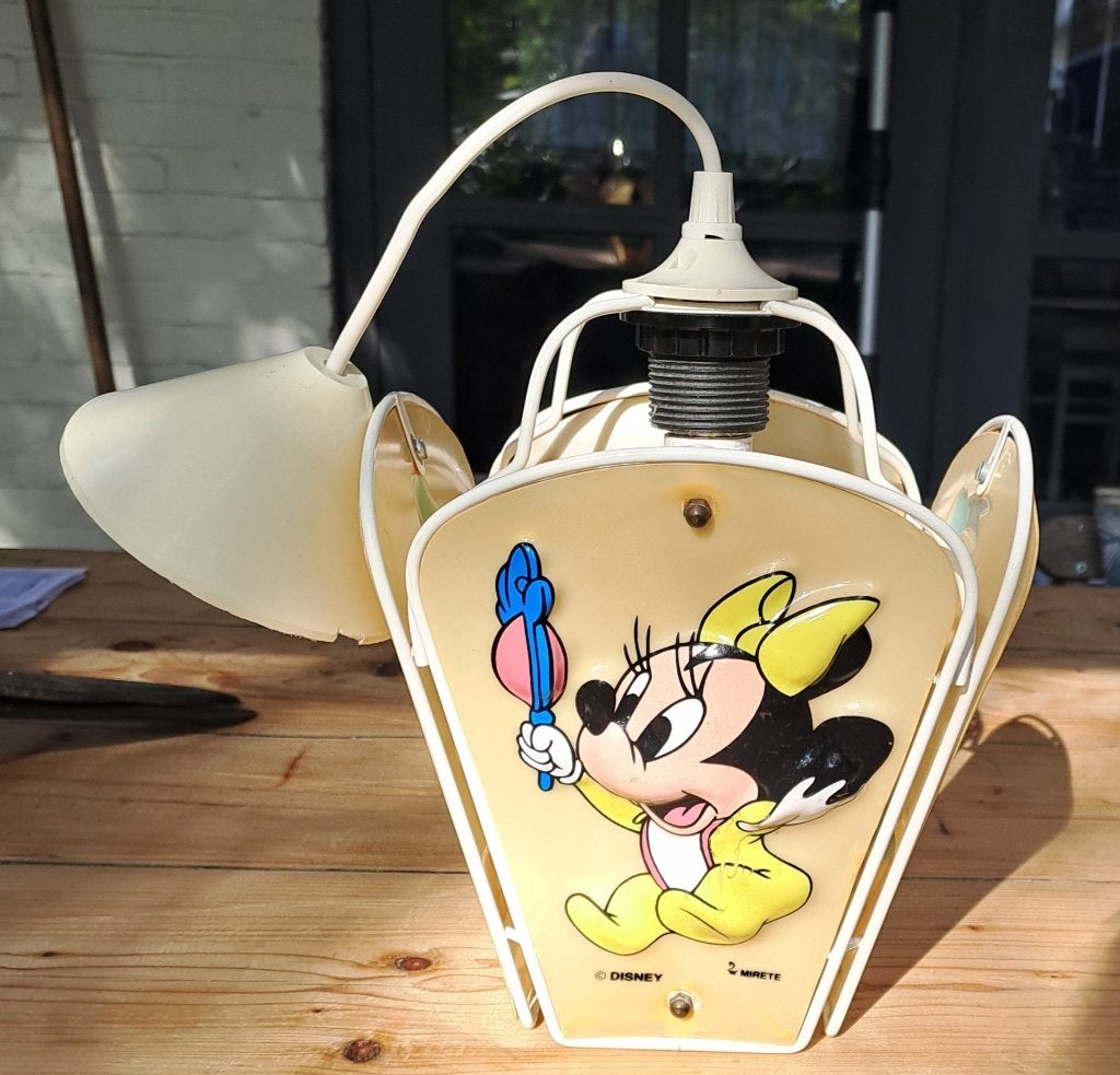 Hanglamp met Disney baby's, Ophalen of Verzenden, Gebruikt, Kunststof, E27 (groot)
