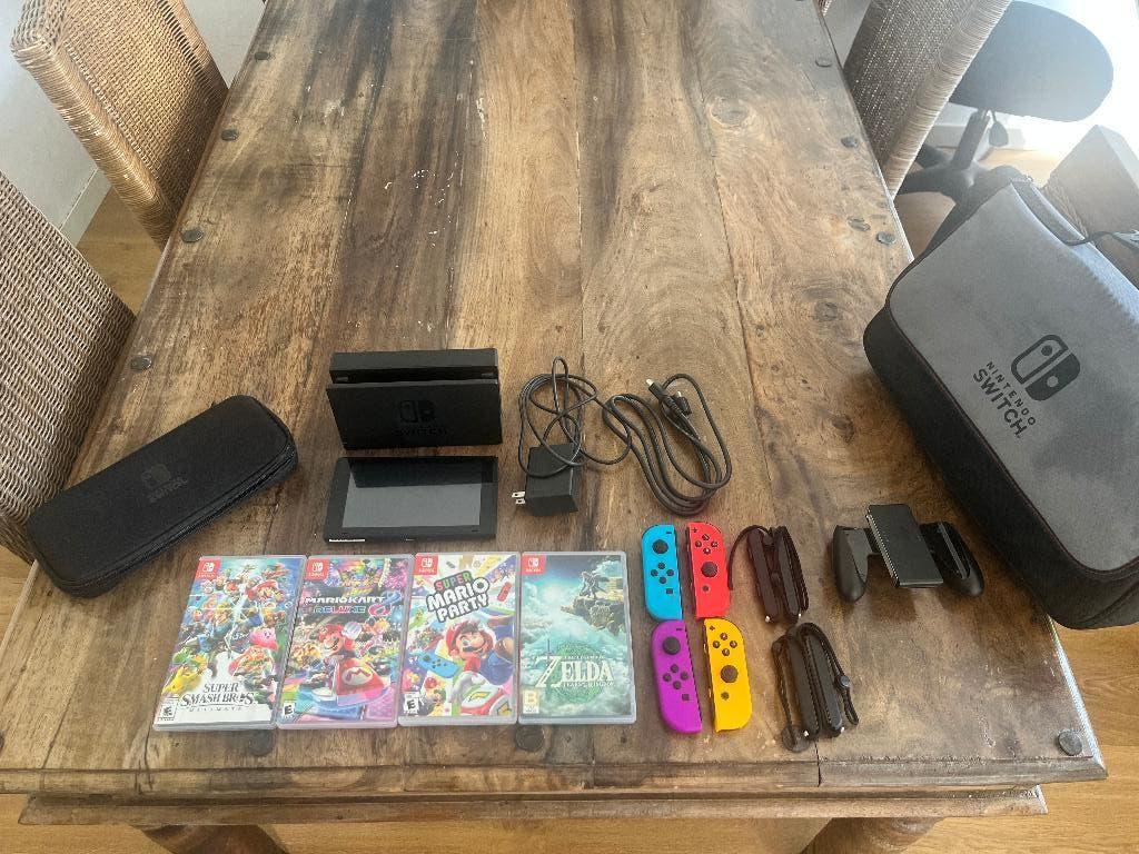 Nintendo Switch, Ophalen, Met games, Zo goed als nieuw, Switch Original
