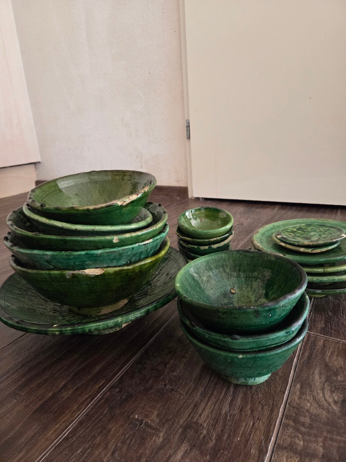 Tamegroute set, Gebruikt, Rond, Ophalen of Verzenden, Aardewerk