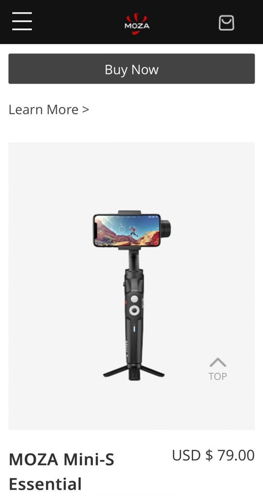 MOZA Mini-S Essential Smartphone Gimbal, Overige merken, Overige typen, Ophalen of Verzenden, Nieuw