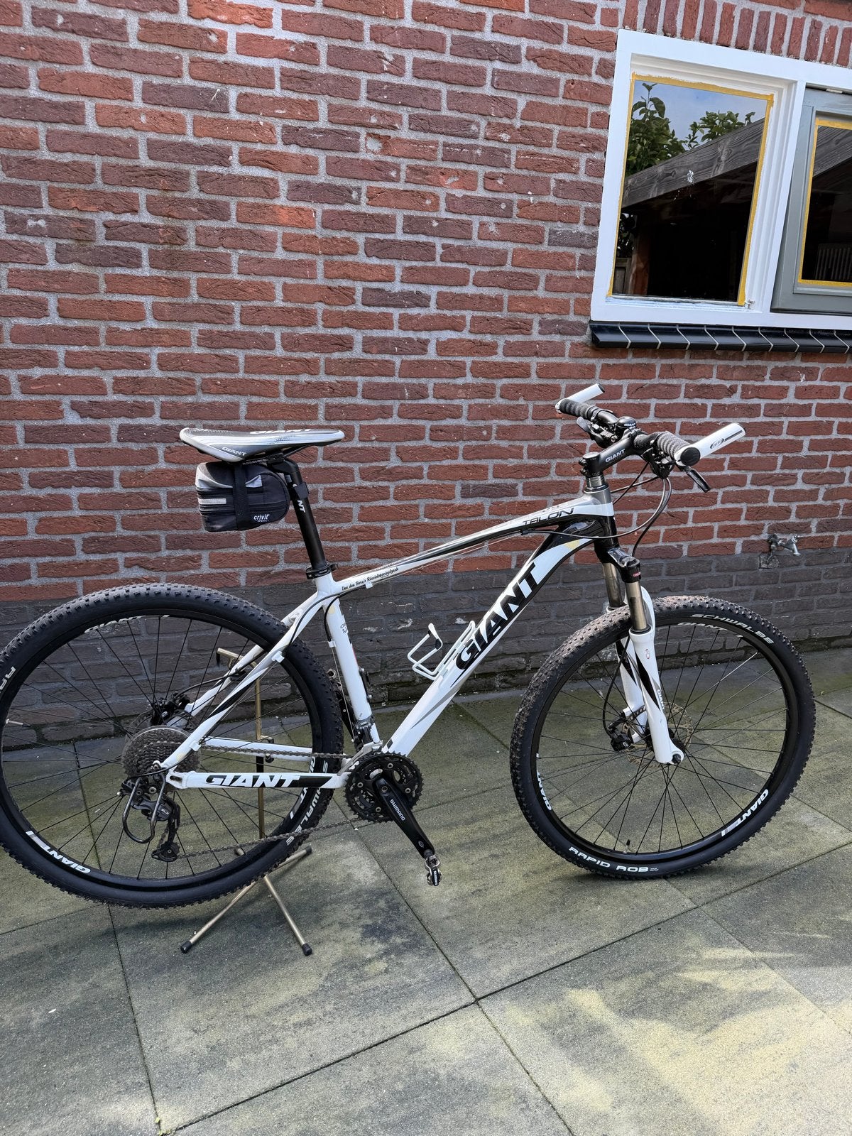 Giant Talon 29er 2 Mountainbike - Wit/Zwart, Fietsen en Brommers, Fietsen | Mountainbikes en ATB, Gebruikt, Hardtail, Heren, Schijfrem