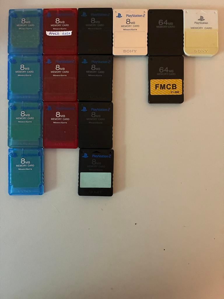 Originele Playstation 2 memorykaarten, Ophalen of Verzenden, Gebruikt, Geheugenkaart, PlayStation 2