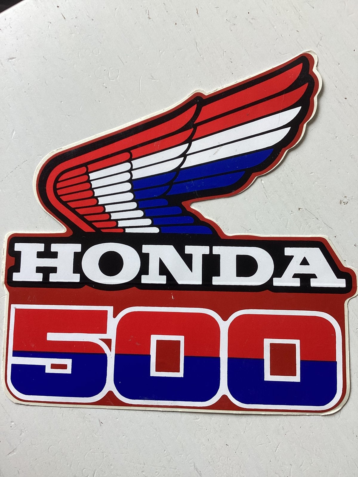Sticker Honda 500, Verzamelen, Verzenden, Zo goed als nieuw, Auto of Motor
