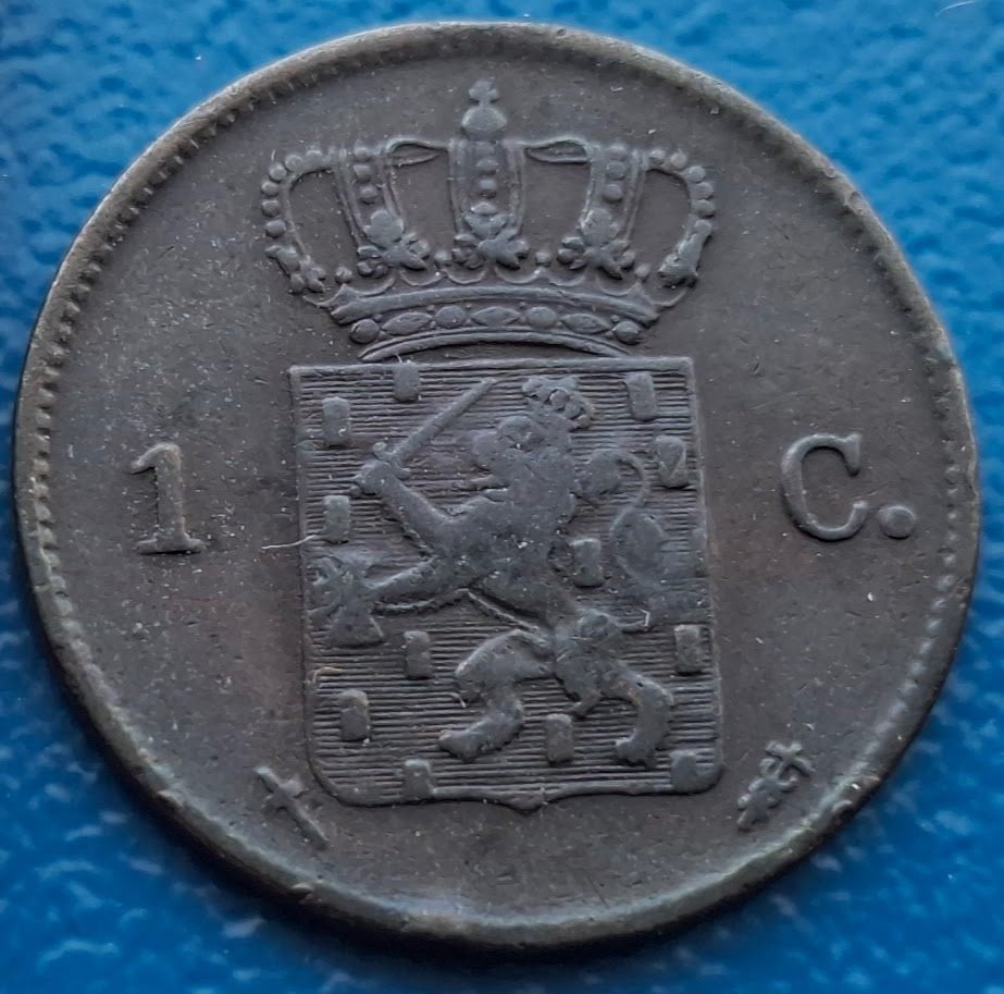 Nederland 1 cent 1873 - Willem III*, Verzenden, Koning Willem III, 1 cent, Losse munt