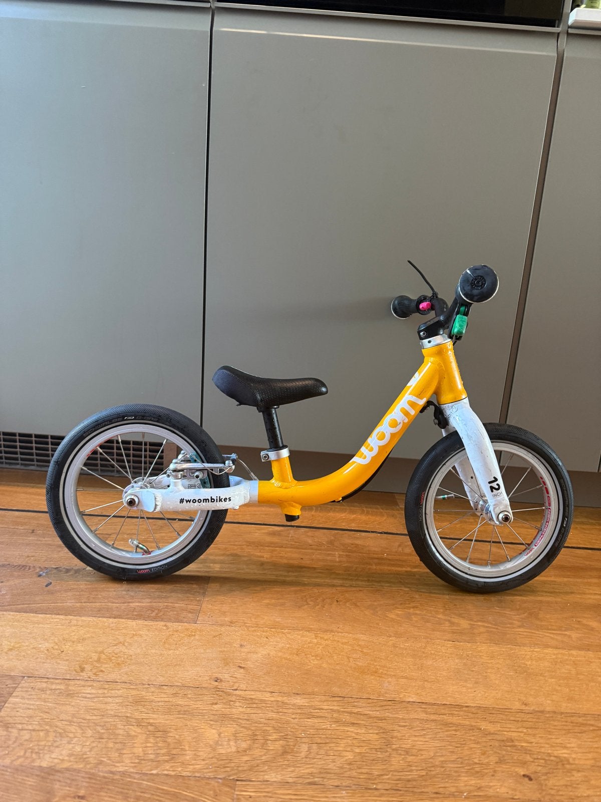 Woom 1 loopfiets - Zo goed als nieuw!, Ophalen, Zo goed als nieuw, Velgrem, Minder dan 16 inch