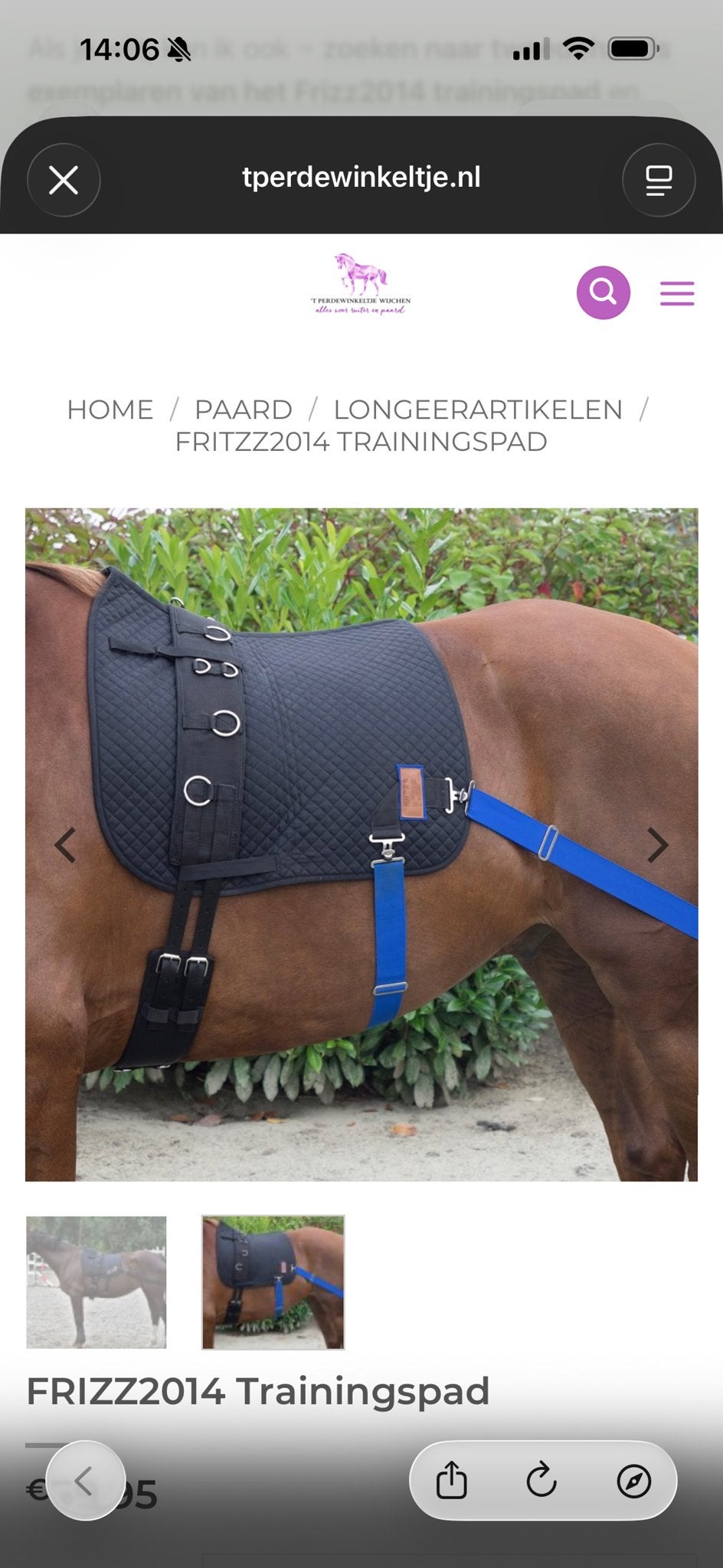 Frizz2014 trainingspad, Ophalen of Verzenden, Nieuw
