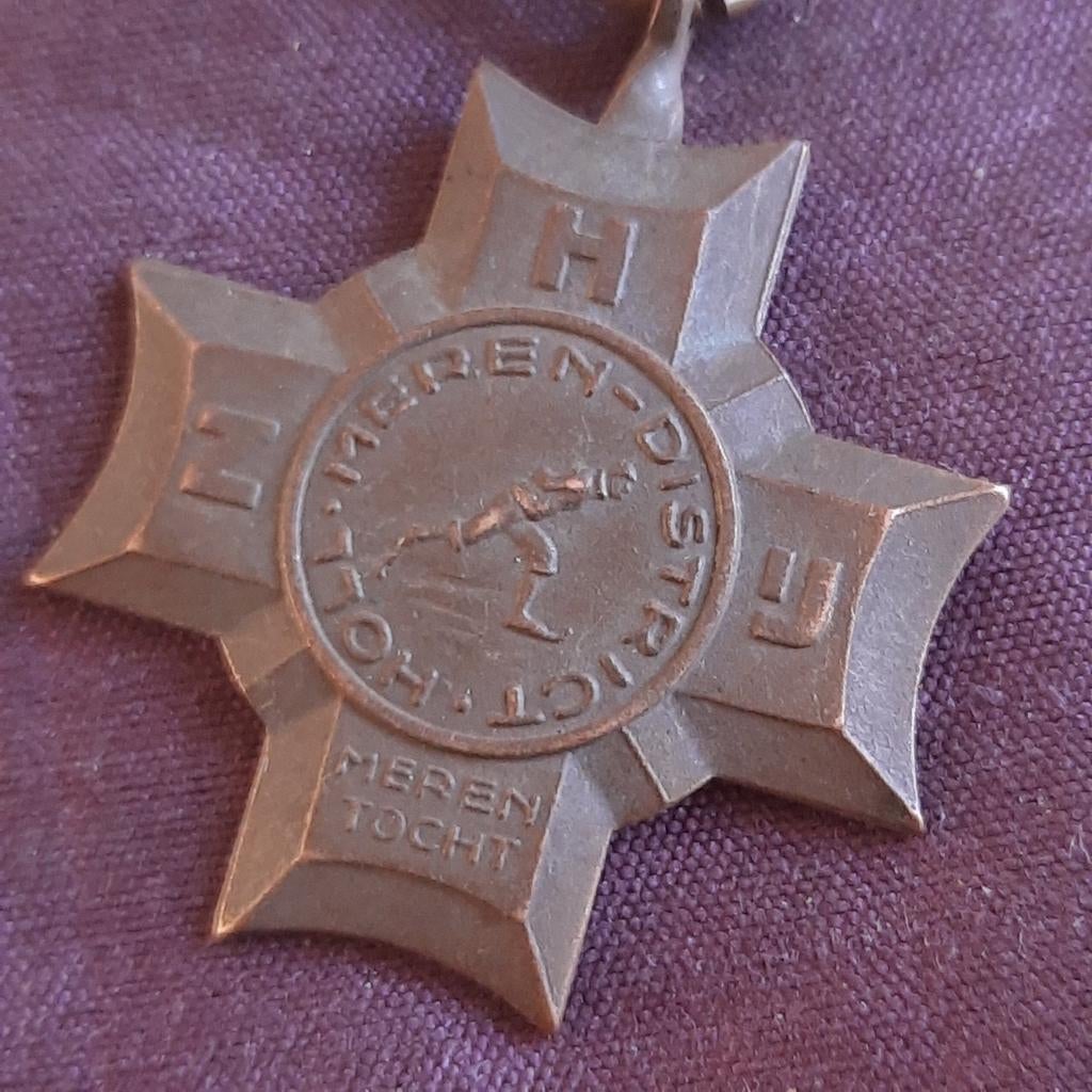 Schaatsen Medaille Merentocht ZHIJ, Postzegels en Munten, Penningen en Medailles, Verzenden, Overige materialen
