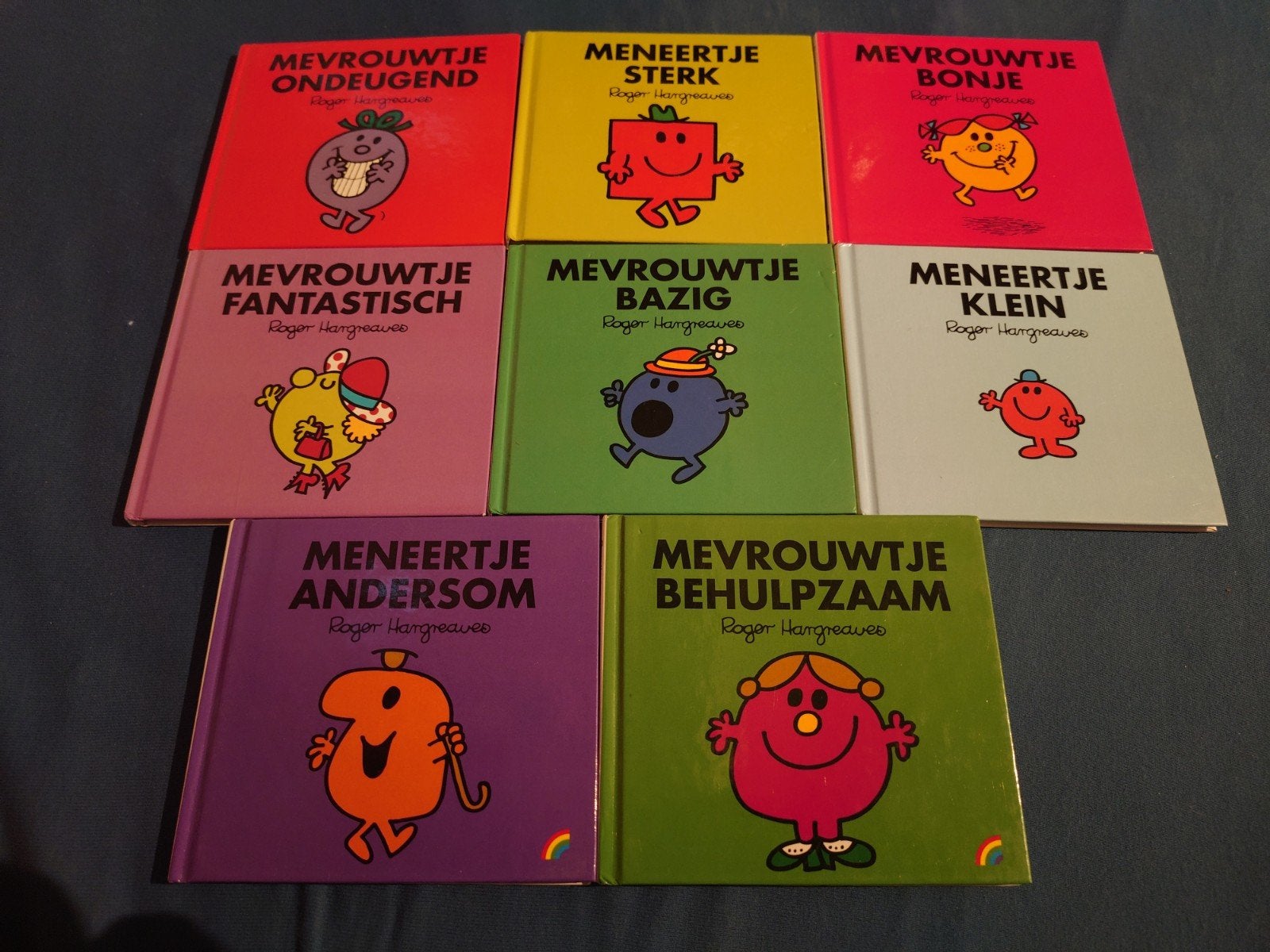 8x Meneertje Mevrouwtje boekjes hardcover Roger Hargreaves, Fictie algemeen, Roger Hargreaves, Ophalen of Verzenden, Zo goed als nieuw