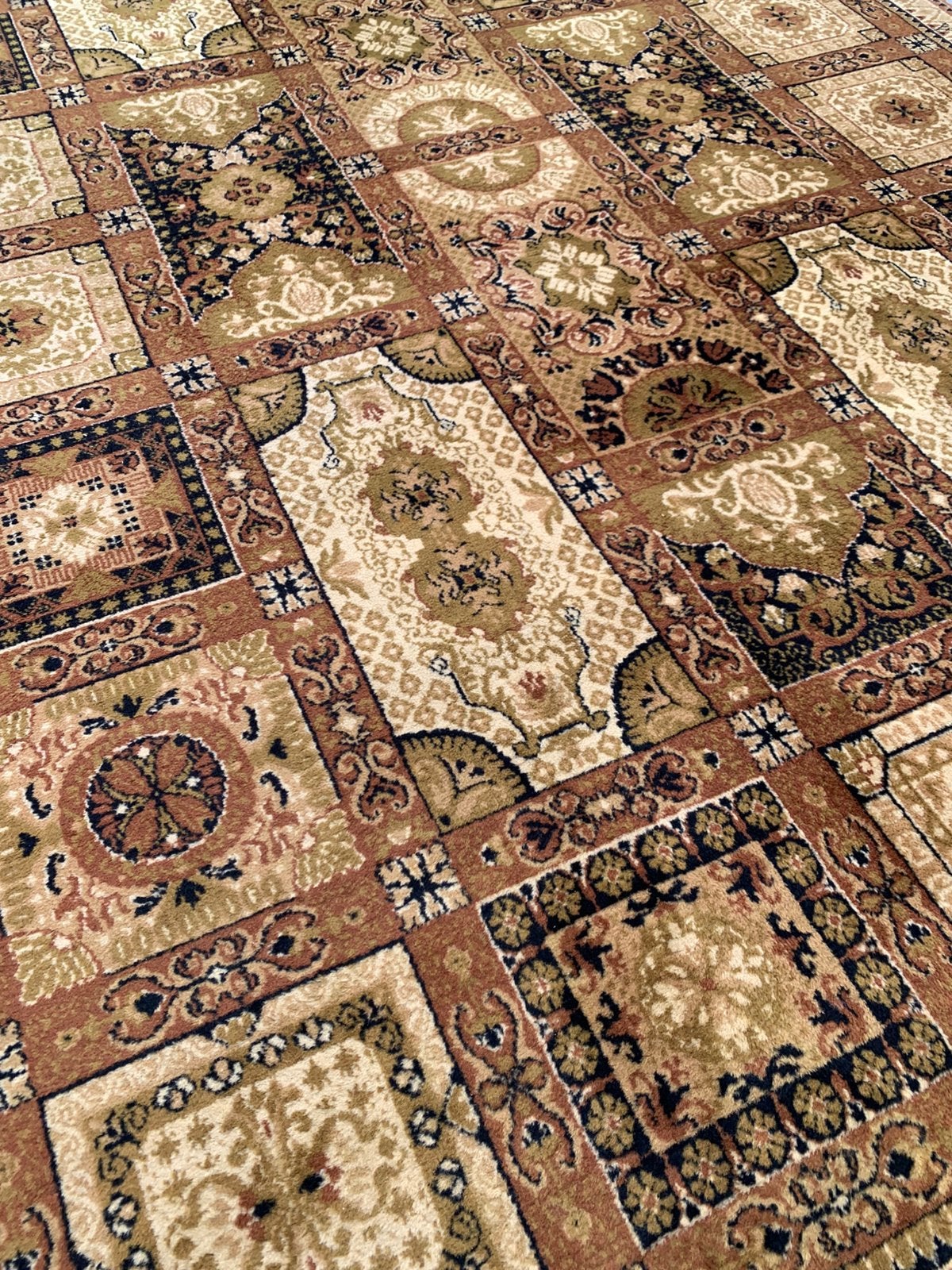 Prachtig Sfeervol Vintage Vloerkleed Zuiver Scheerwol., Ophalen, Bruin, 200 cm of meer, Zo goed als nieuw