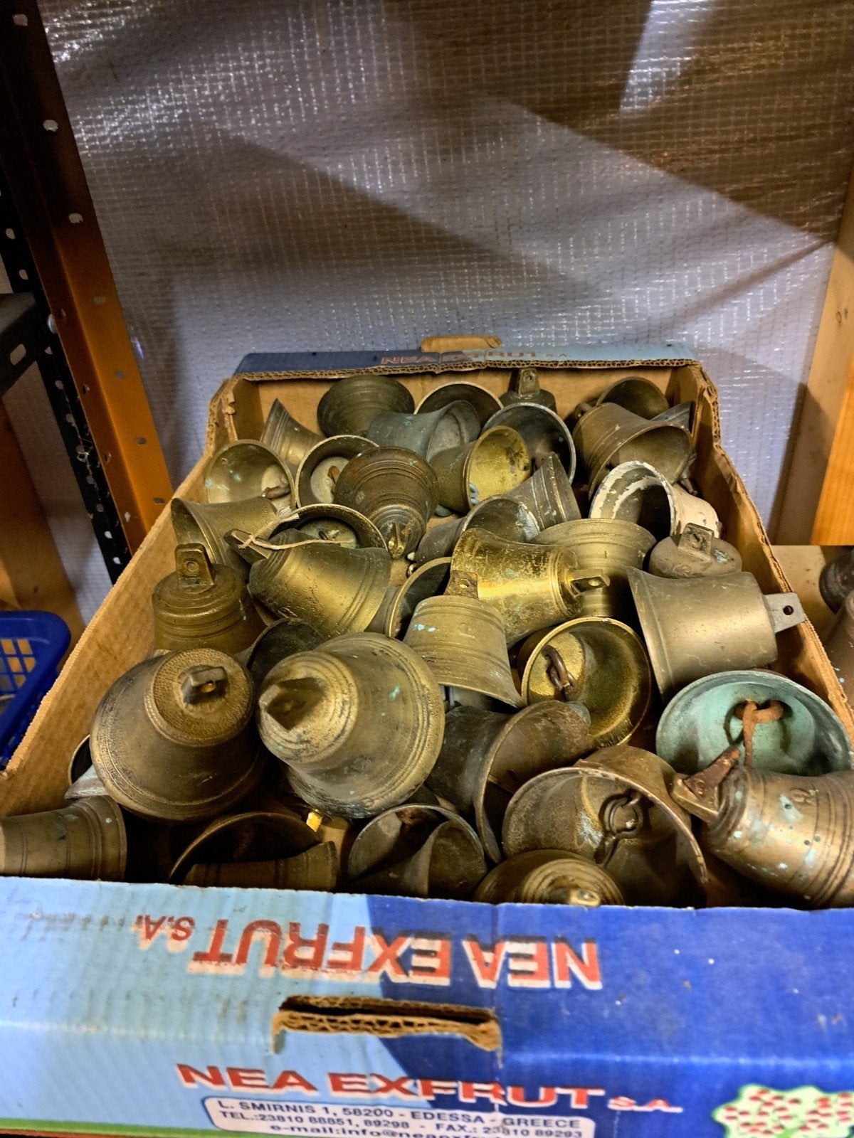 Winkelbel deurbel bel met veer, Antiek en Kunst, Ophalen