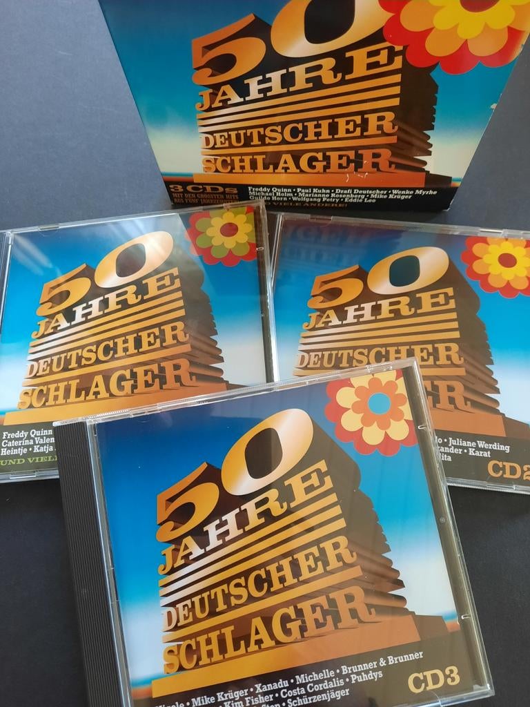 50 Jahre Deutcher Schlager  ( 3 cd box ), Ophalen of Verzenden, Zo goed als nieuw, Boxset