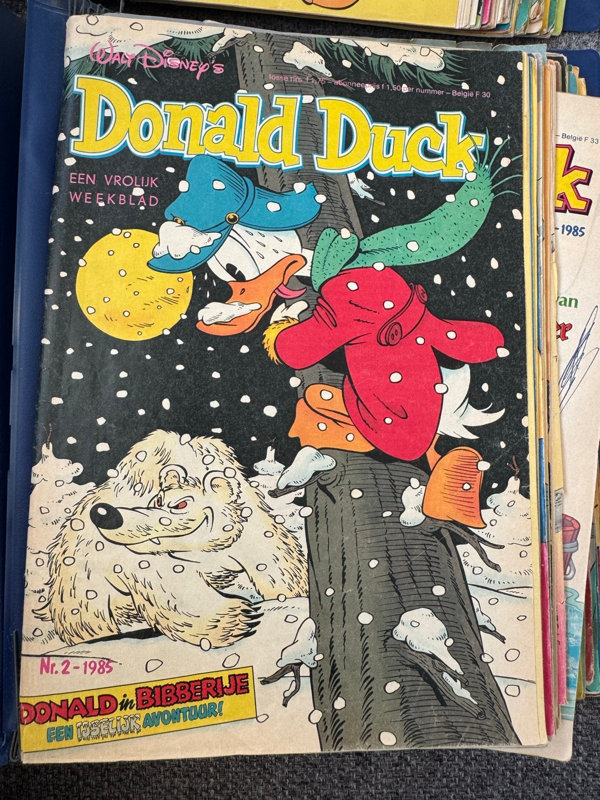 Donald Duck Jaargang 1985 - incomplete set in 2 banden, Complete serie of reeks, Ophalen of Verzenden, Gelezen