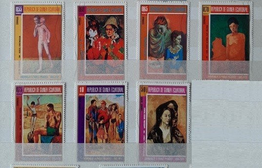 1974 República Equatoriaal-Guinea Pablo Picasso gestempeld, Ophalen, Overige landen, Gestempeld