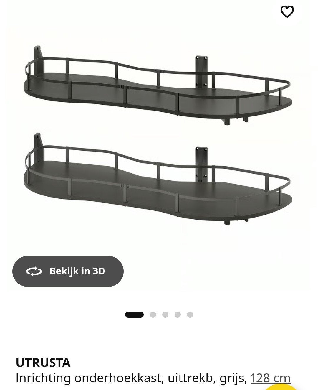 utrusta uittrekbare onderhoekkastinrichting carrousel, Ophalen, 100 tot 150 cm, Nieuw, Minder dan 100 cm