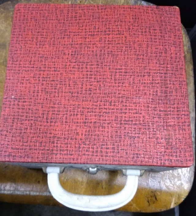 single opbergkoffer jaren 50/60, Ophalen of Verzenden, Gebruikt