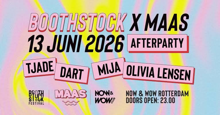 Boothstock x Maas Afterparty - 2 tickets TEKOOP, Twee personen