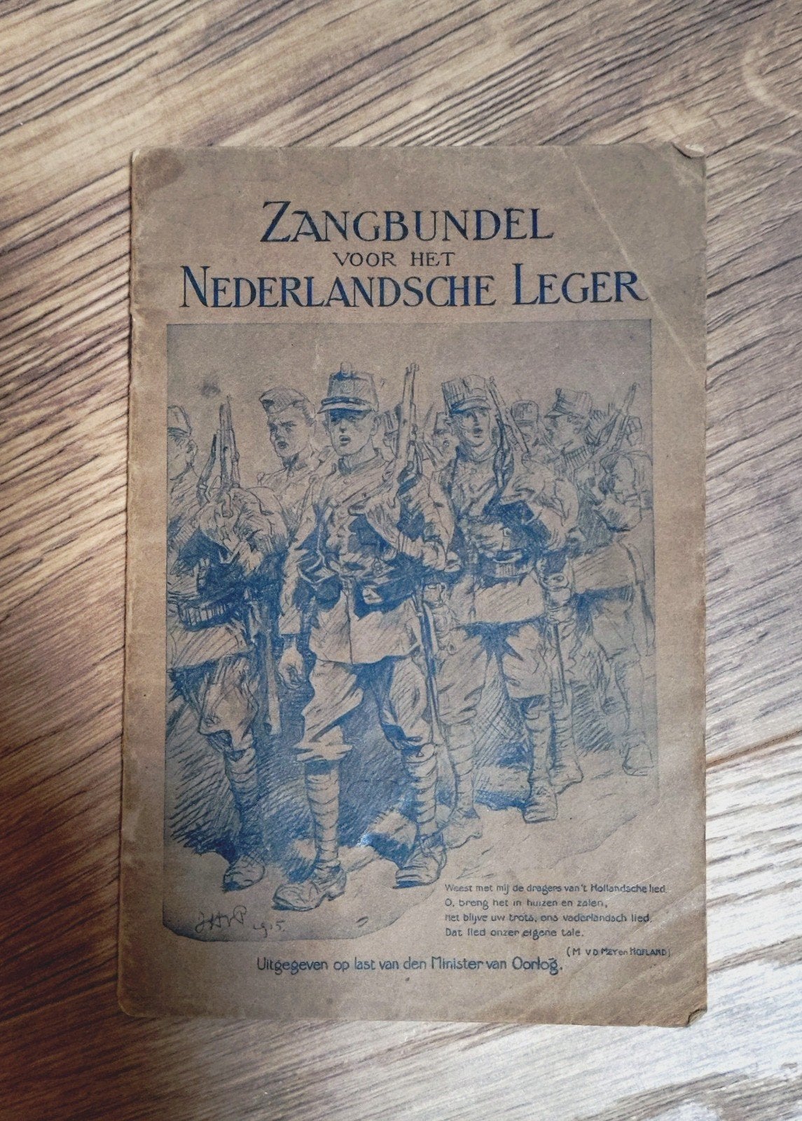 Zangbundel voor het Nederlandse Leger mobilisatie 1939-1940, Ophalen of Verzenden, Landmacht, Nederland, Boek of Tijdschrift