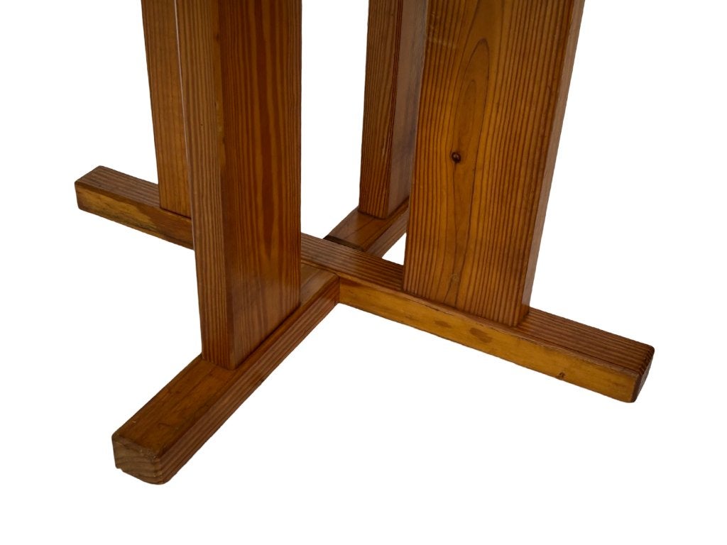 Vintage Design Grenen Eettafel, Tafel Ovaal jaren 70, Huis en Inrichting, Ophalen, Vintage eettafel, 50 tot 100 cm, Vintage eettafel