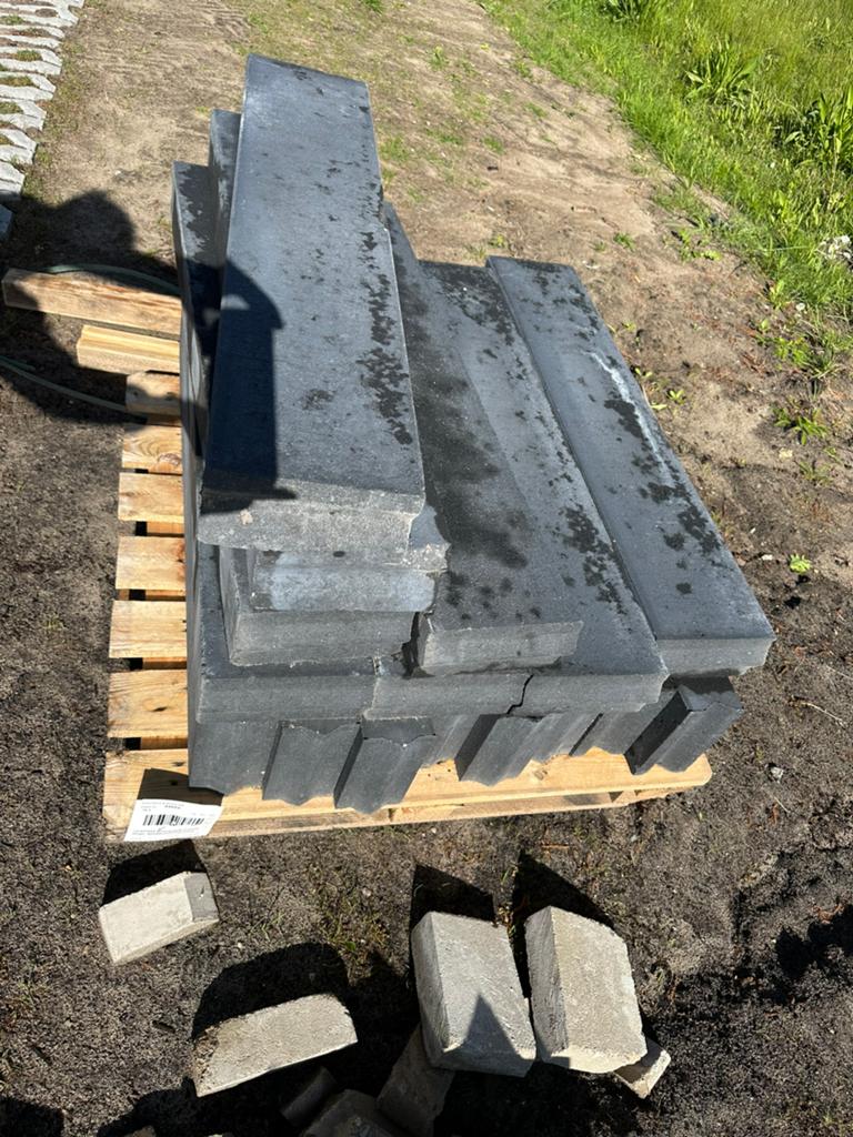 Opsluitbanden antraciet 10x20x100, Tuin en Terras, Tegels en Klinkers, Ophalen, Overige typen, Nieuw, Minder dan 5 m²