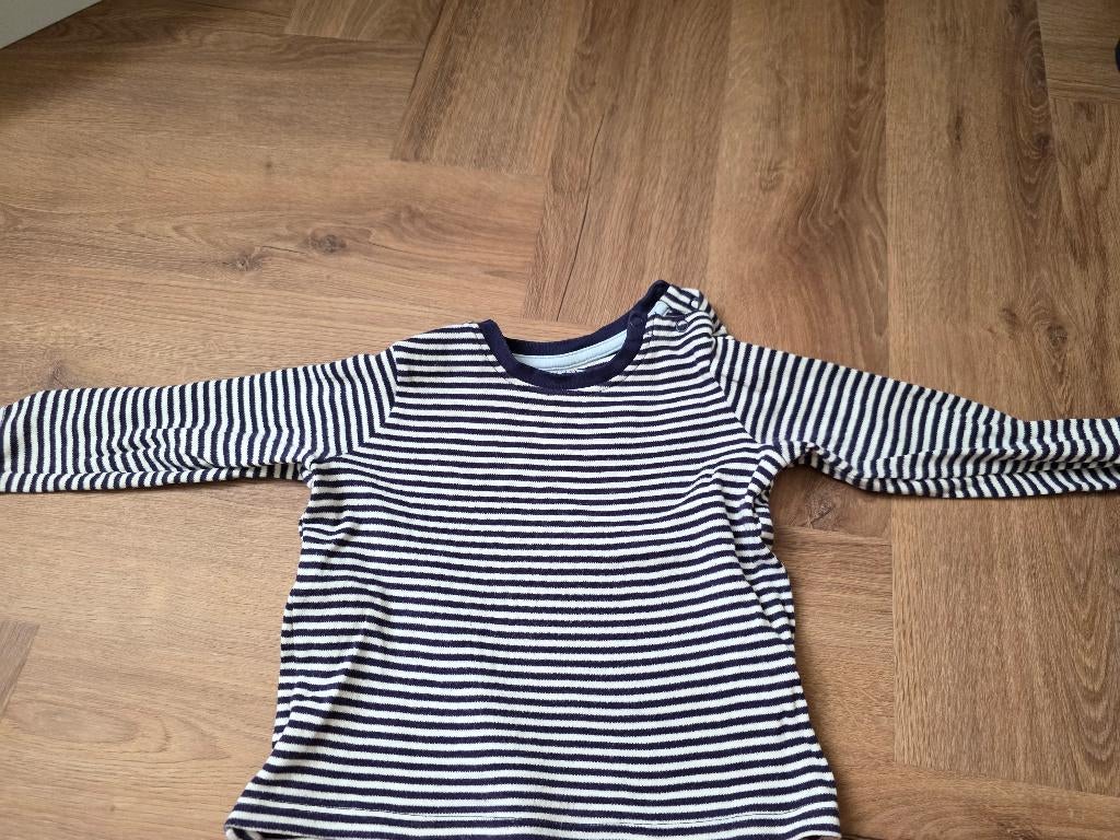 Gestreept shirt met lange mouwen van Lupilu maat 86/92, Kinderen en Baby's, Babykleding | Maat 86, Gebruikt, Ophalen of Verzenden