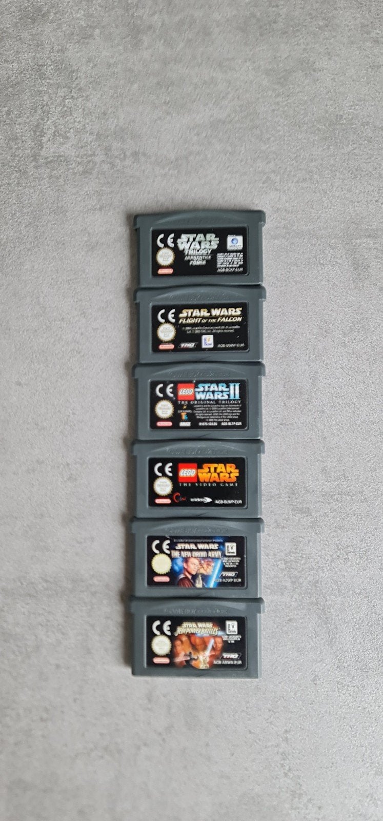 6 Nintendo Gameboy Advance Star Wars spellen, Avontuur en Actie, 1 speler, Ophalen of Verzenden, Zo goed als nieuw