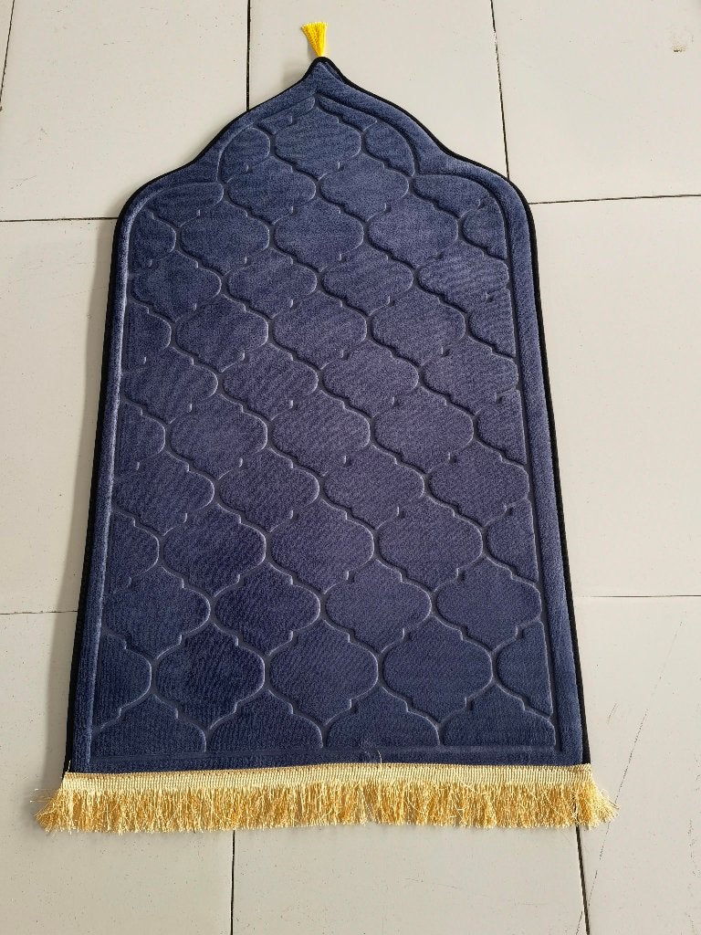 Blauwe Gebedsmat / Mat Moslim Islamitsch Bidden Gebeds Kleed, 50 tot 100 cm, Nieuw, Overige vormen, Verzenden