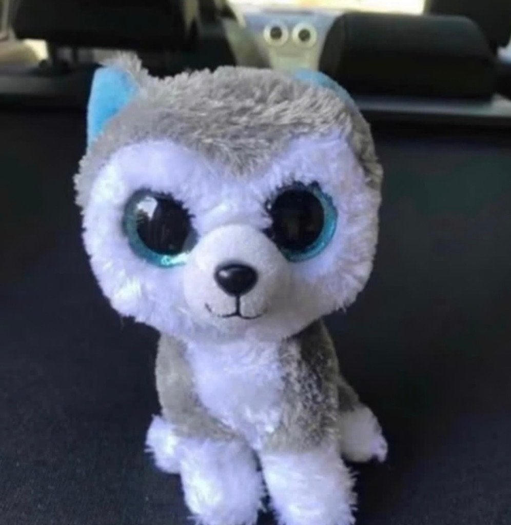 Knuffel Ty beanie boo husky hond Slush, Ophalen, Zo goed als nieuw, Hond, Ty