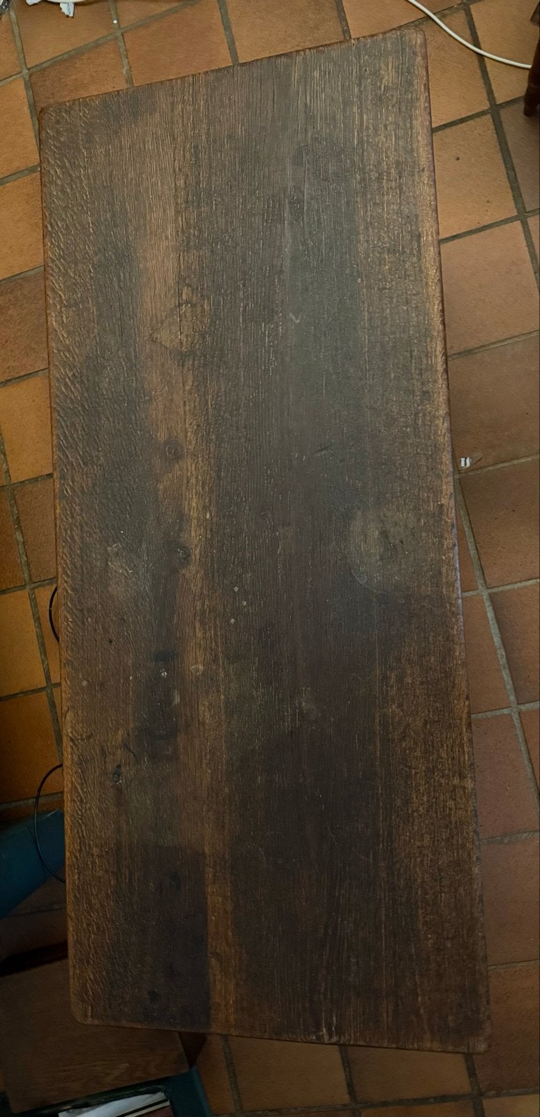 Rustieke houten lage tafel salontafel- Vintage stijl, Ophalen