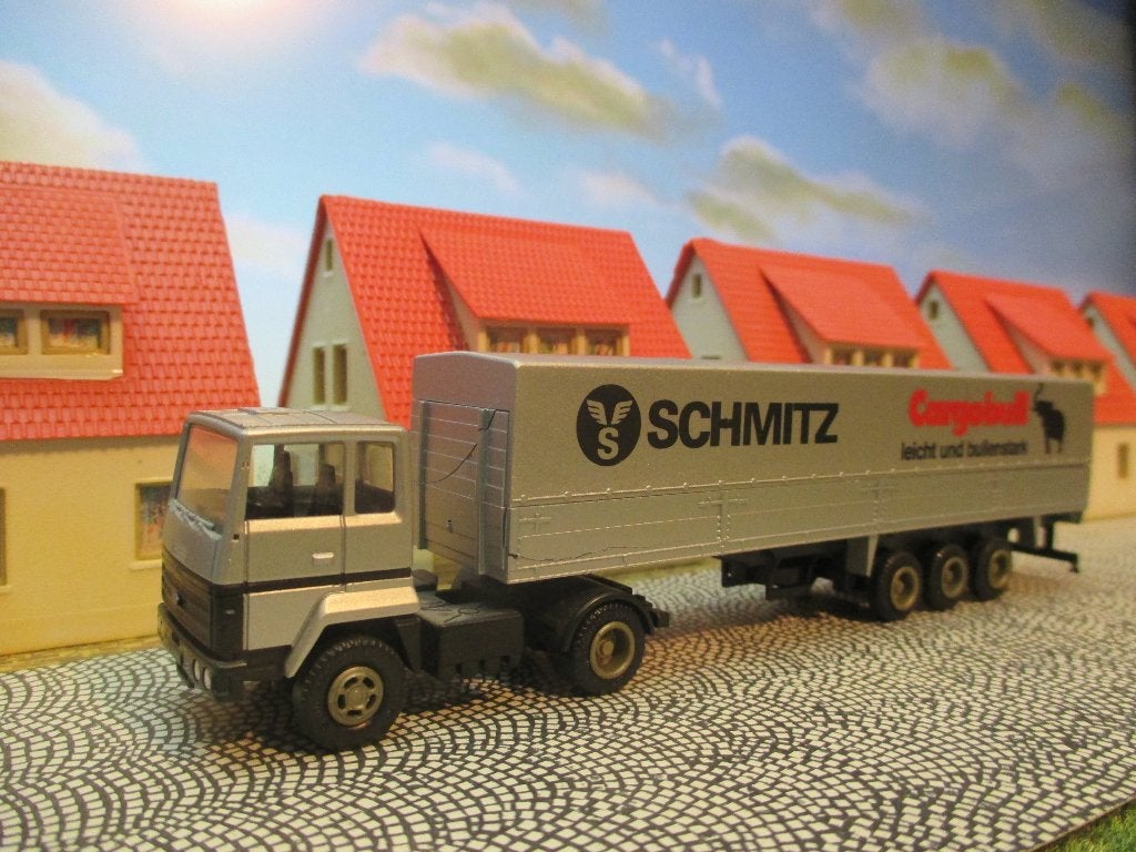 Ford Transcontinental - Herpa Schmitz Cargobull, Ophalen of Verzenden, Gebruikt, Bus of Vrachtwagen, Herpa
