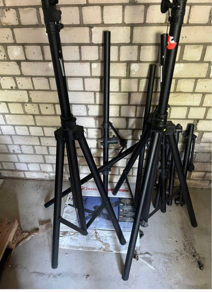 2 zware luidspreker statieven, Audio, Tv en Foto, Luidsprekers, Gebruikt, T, T, Ophalen
