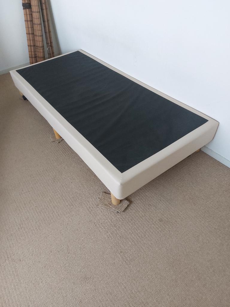 1 persoons boxspring, Ophalen, Gebruikt, 90 cm, Eenpersoons