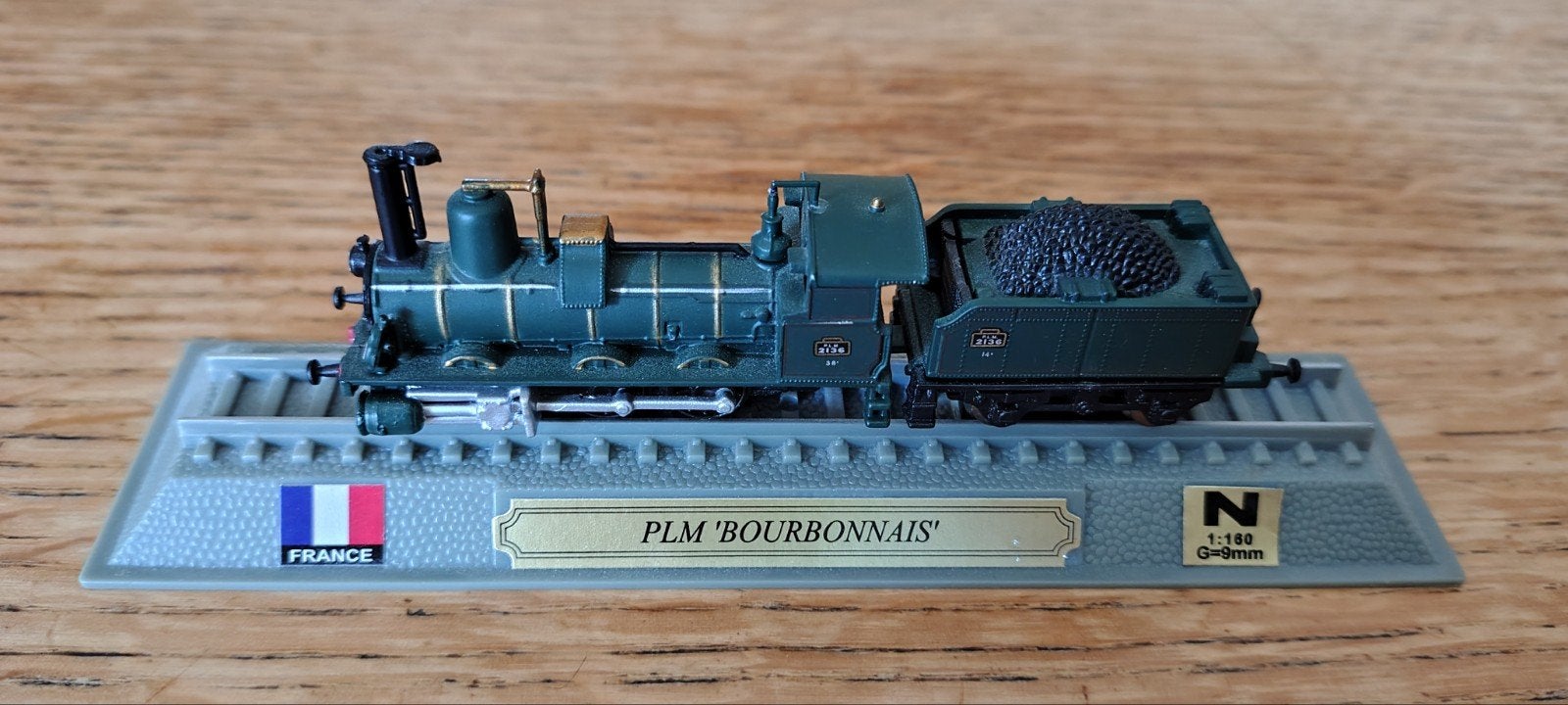 DelPrado PLM BOURBONNAIS stoomtrein - Schaal 1:160, Ophalen, Locomotief, Overige merken