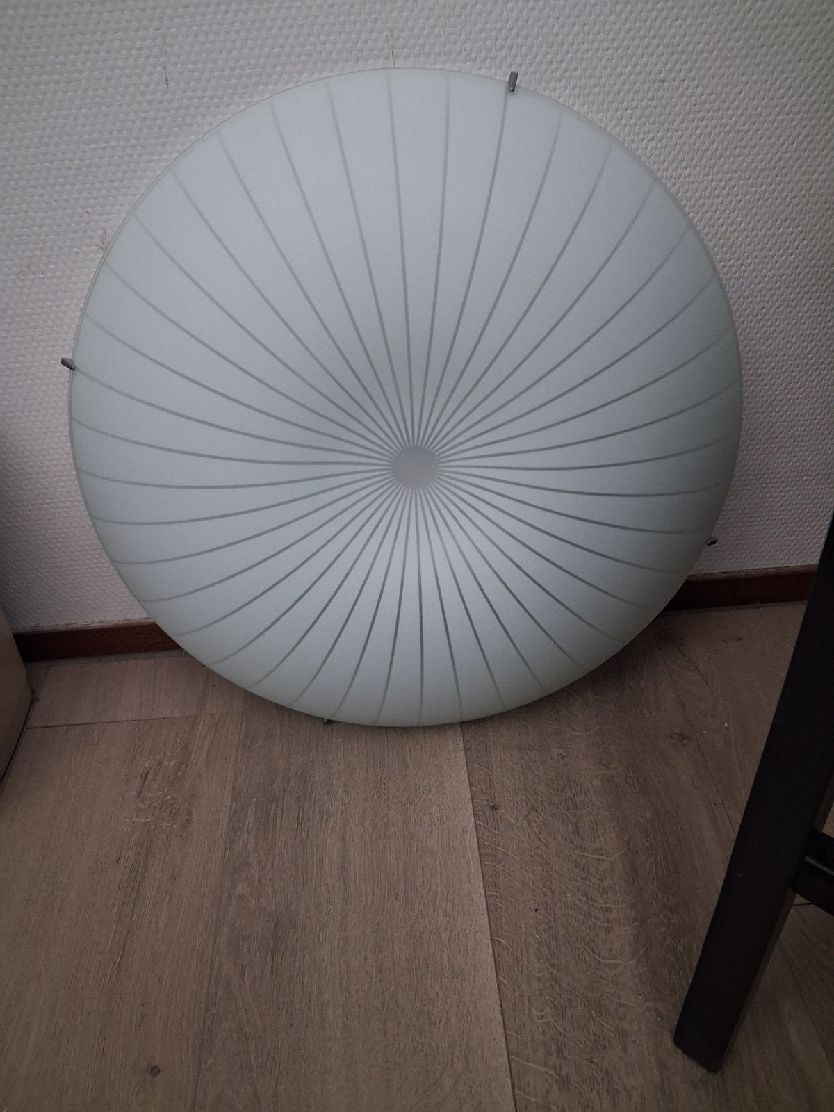 Mooie ikea plafond lamp, Ophalen, Zo goed als nieuw, Glas