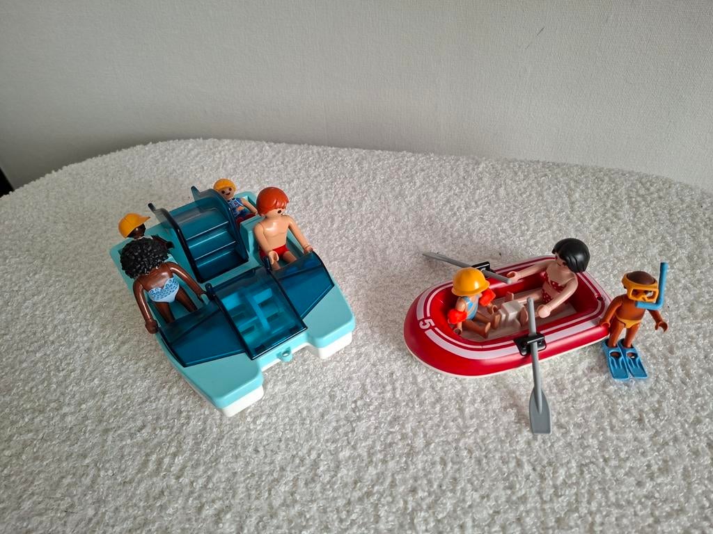 Playmobil waterfiets en "rubber"bootje, Ophalen of Verzenden, Gebruikt
