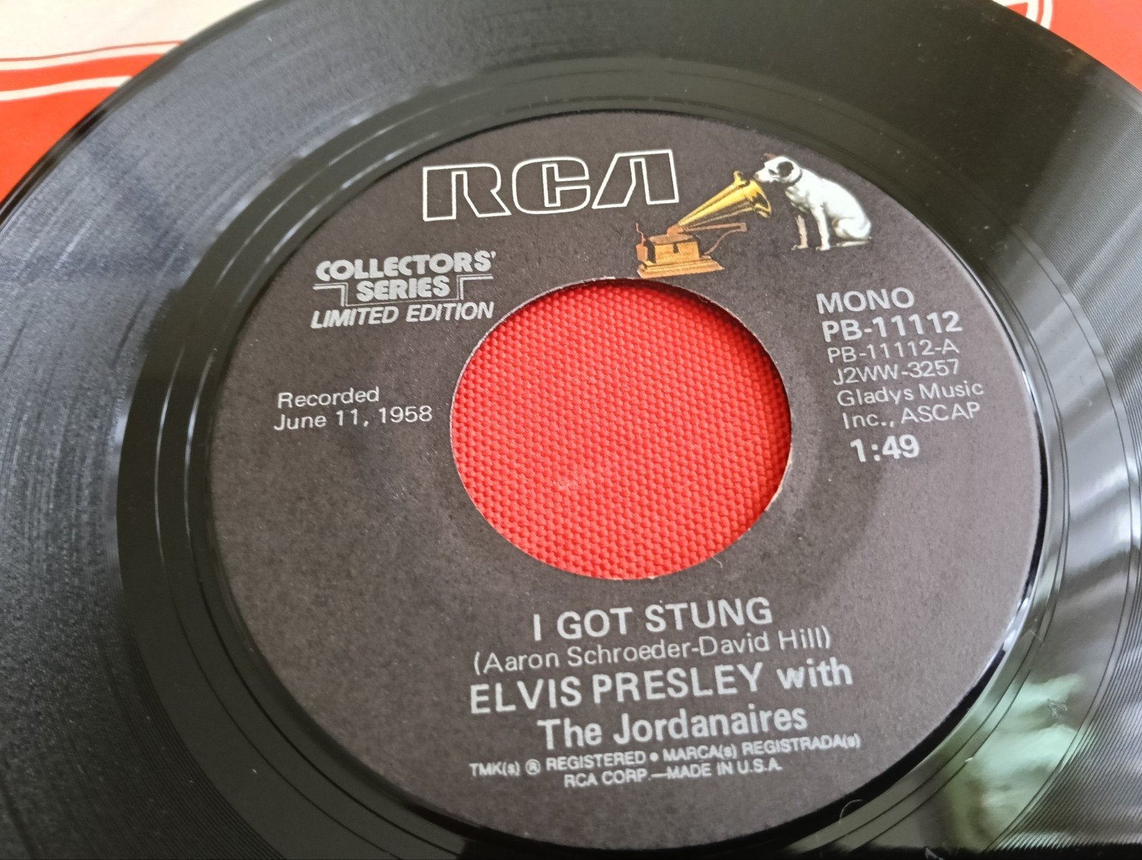 ELVIS PRESLEY re1958 RCA LABEL ROCK & ROLL, Verzenden, Zo goed als nieuw, Pop
