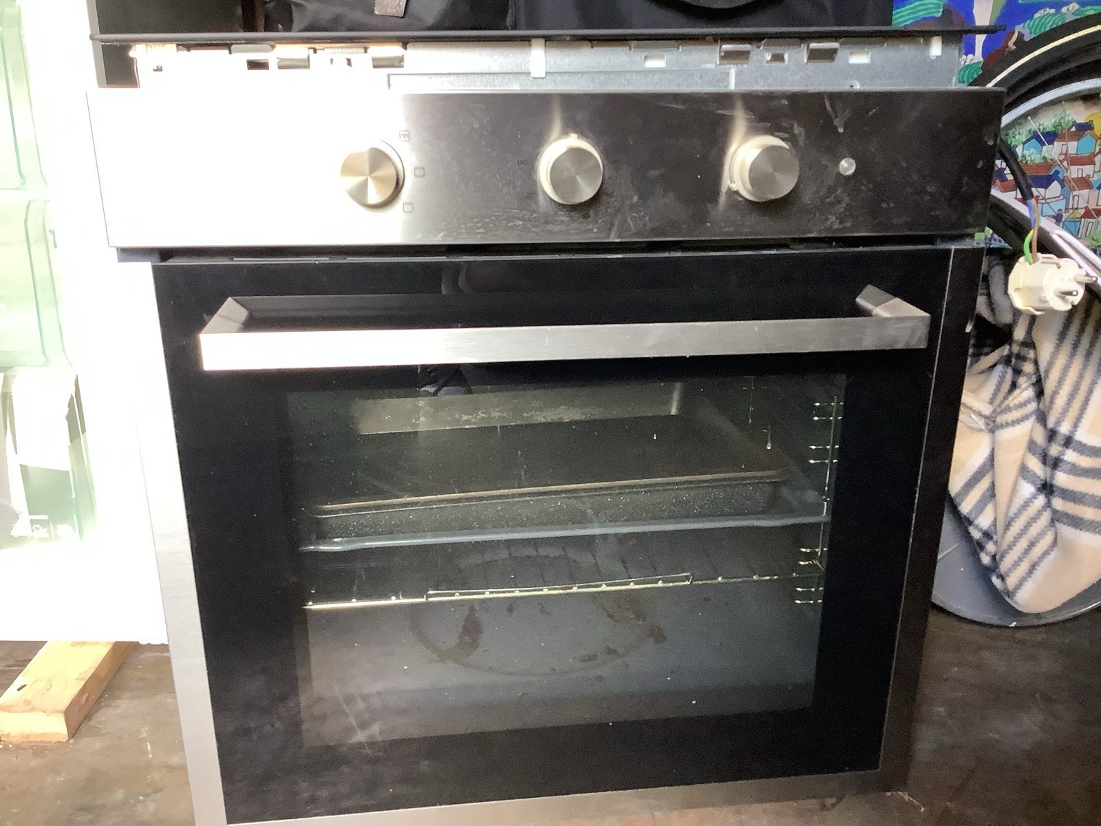 IKEA Inbouw Oven met Inductiekookplaat, Witgoed en Apparatuur, Ovens, Gebruikt, Inbouw, Oven, IKEA, 55 tot 60 cm, 45 tot 60 cm