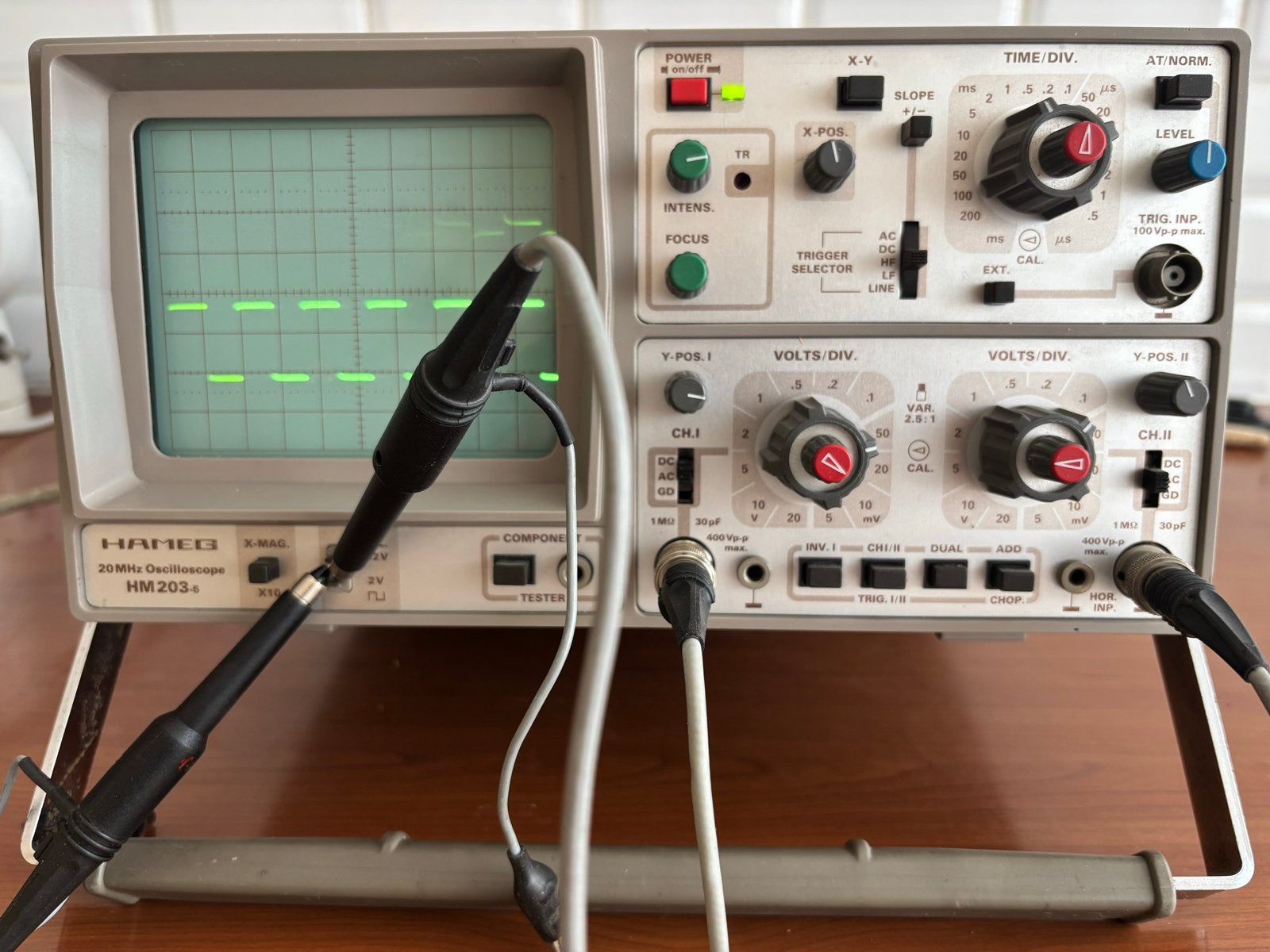 Hameg HM203-5 2-kanaals oscilloscoop 20 MHz, Ophalen, Gebruikt, Overige meters